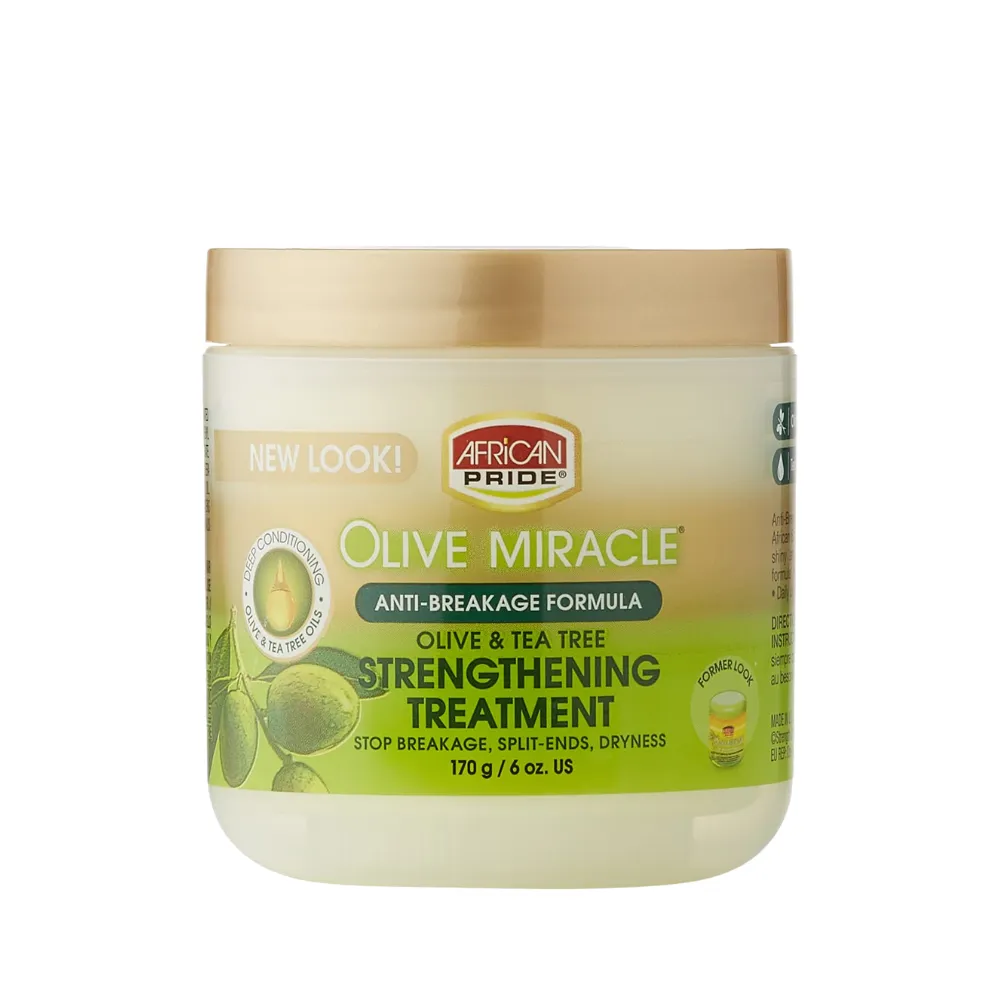 African Pride Olive Miracle Anti-Breakage Hair Cream 177ml - Imagen 1